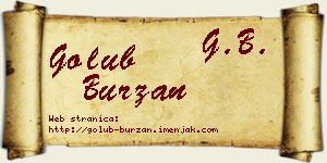 Golub Burzan vizit kartica